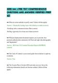 SERE 100 2 PRE TEST COMPREHENSIVE&NewLine;QUESTIONS AND ANSWERS VERIFIED PREP&NewLine;SET