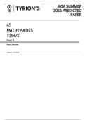 AQA AS MATH PAPER 1 MS P1 MS PREDICTED PAPER SUMMER JUNE 2026