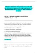 NEBRASKA MPJE EXAM 2026 &vert; 176 Questions with 100&percnt; Correct Answers &vert; Multistate Pharmacy Jurisprudence &vert; NE Revised Statutes Title 172 & 21 CFR &vert; Pass Guaranteed - A&plus; Graded&NewLine;&NewLine;