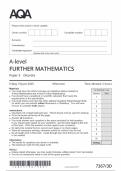 AQA A LEVEL FURTHER MATHEMATICS MAY JUNE 2025 PAPER 3 DISCRETE QUESTION PAPER