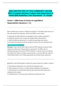 QMA PRACTICE TEST IVY TECH COMMUNITY COLLEGE 2026 &vert; Complete Solutions &vert; Indiana State Department of Health QMA Guidelines &vert; Pass Guaranteed - A&plus; Graded&NewLine;&NewLine;
