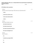 Malcolm X BNA Quiz 4 &lpar;Part 1 & 2&rpar; &ndash; Nursing Assistant Course Social Context & Comprehensive Quiz Review Material