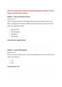 ACQ 1010&colon; Fundamentals of Systems Acquisition Management Module 4-10 Exam&NewLine;Quizzes &vert; Answered latest spring 26&period;