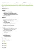 ASL 101 Signing Naturally Unit 5 &vert; 2026 With Complete Solution