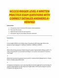 NCCCO RIGGER LEVEL II WRITTEN PRACTICE EXAM QUESTIONS WITH CORRECT DETAILED ANSWERS A&plus; VERIFIED