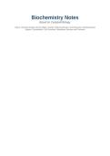 Comprehensive Biochemistry Notes &lpar;Campbell Biology Aligned&rpar;