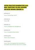 SOCRA PRACTICE EXAMINATION 2026&NewLine;REAL QUESTIONS SOLVED ANSWERS&NewLine;DETAILED REVIEW GRADED A&plus;