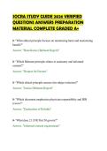 SOCRA STUDY GUIDE 2026 VERIFIED&NewLine;QUESTIONS ANSWERS PREPARATION&NewLine;MATERIAL COMPLETE GRADED A&plus;