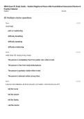 SRNA Exam &num;1 Study Guide &ndash; Student Registered Nurse Aide Foundational Assessment Review & Practice Material