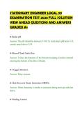 STATIONARY ENGINEER LOCAL 99&NewLine;EXAMINATION TEST 2026 FULL SOLUTION&NewLine;VIEW AHEAD QUESTIONS AND ANSWERS&NewLine;GRADED A&plus;
