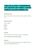 TAMU ISTM 210 EXAM 1 COMPREHENSIVE&NewLine;TEST QUESTIONS AND CORRECT ANSWERS&NewLine;COMPLETE SOLUTION VERIFIED PASS