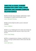 TAMU ISTM 210 EXAM 1 PHINNEY&NewLine;EXAMINATION SCRIPT FINAL PAPER&NewLine;QUESTIONS AND ANSWERS COMPLETE&NewLine;SOLUTION BUNDLE