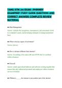 TAMU ISTM 210 EXAM 1 PHINNEY&NewLine;EXAMPREP STUDY GUIDE QUESTIONS AND&NewLine;CORRECT ANSWERS COMPLETE REVIEW&NewLine;MATERIAL