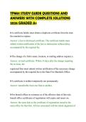 TFM01 STUDY GUIDE QUESTIONS AND&NewLine;ANSWERS WITH COMPLETE SOLUTIONS&NewLine;2026 GRADED A&plus;