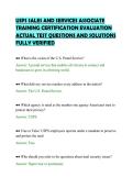USPS SALES AND SERVICES ASSOCIATE&NewLine;TRAINING CERTIFICATION EVALUATION&NewLine;ACTUAL TEST QUESTIONS AND SOLUTIONS&NewLine;FULLY VERIFIED