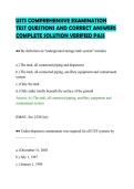USTS COMPREHENSIVE EXAMINATION&NewLine;TEST QUESTIONS AND CORRECT ANSWERS&NewLine;COMPLETE SOLUTION VERIFIED PASS