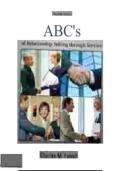Test Bank for ABC&rsquo;s of Relationship Selling Through Service 8th Canadian Edition by Futrell &vert; Complete Chapter Questions & Answers 2026