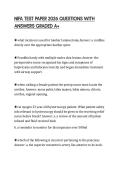 NIFA TEST PAPER 2026 QUESTIONS WITH ANSWERS GRADED A