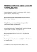 NIFA EXAM SCRIPT 2026 SOLVED QUESTIONS WITH FULL SOLUTION&period;