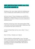 NIFE CERTIFICATION PAPER 2026 FULL SOLUTION GRADED A&period;