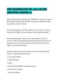 NIFE EXAMINATION SET 2026 SOLVED QUESTIONS GRADED A&period;