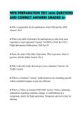 NIFE&lowbar;PREPARATION&lowbar;TEST&lowbar;2026&lowbar;QUESTIONS&lowbar;AND&lowbar;CORRECT&lowbar;ANSWERS&lowbar;GRADED&period;