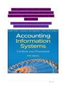 Test Bank for Accounting Information Systems&colon; Controls and Processes 5th Edition by Leslie Turner &vert; Complete Chapter Questions & Answers 2026