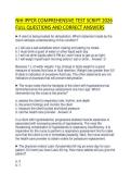 NIH IPPCR COMPREHENSIVE TEST SCRIPT 2026 FULL QUESTIONS AND CORRECT ANSWERS&period;