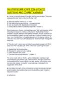 NIH IPPCR EXAM SCRIPT 2026 UPDATED QUESTIONS AND CORRECT ANSWERS&period;