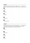 GCU 322 Lecture Quiz 14 Questions and Verified Answers- Latest Update - Arizona State University&NewLine;