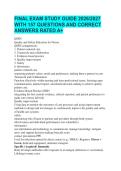 FINAL EXAM STUDY GUIDE 2026-2027&colon; Nursing Fundamentals &ndash; QSEN&comma; Mobility&comma; Oxygenation&comma; Perfusion&comma; Safety&comma; Documentation&comma; & Lab Values &ndash; Perfect for Nursing Students