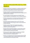 NLN NEX SOLVED QUESTIONS 2026 FULL PAPER GRADED A&period;