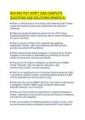 NLN NEX TEST SCRIPT 2026 COMPLETE QUESTIONS AND SOLUTIONS GRADED A&period;