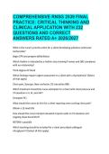 Nursing Final Exam Cram Card&colon; RNSG 2539 &ndash; 232 Must-Know Questions & Answers for Critical Care&comma; ACLS&comma; Med-Surg&comma; and Leadership