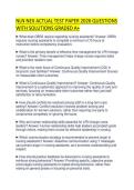 NLN NEX ACTUAL TEST PAPER 2026 QUESTIONS WITH SOLUTIONS GRADED A&period;