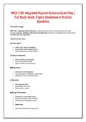 WGU C165 Integrated Physical Sciences Ultimate OA Exam Prep Bundle 2026&ndash;2027 &vert; Complete Study Guide&comma; Practice Questions & Verified Answers