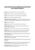 NM&lowbar;ADJUSTER&lowbar;PRACTICE&lowbar;EXAMINATION&lowbar;2026&lowbar;QUESTIONS&lowbar;WITH&lowbar;ANSWERS&lowbar;GRADED&period;