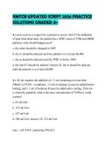 NMTCB UPDATED SCRIPT 2026 PRACTICE SOLUTIONS GRADED A&period;