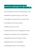 NMTCB BOARD EVALUATION 2026 GUARANTEED PASS ANSWERS GRADED A