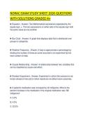 NORAC EXAM STUDY SHEET 2026 QUESTIONS WITH SOLUTIONS GRADED A&period;