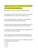 NORAC ACTUAL TEST PAPER 2026 QUESTIONS WITH SOLUTIONS GRADED A&period;