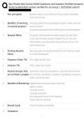Basi Pilates Mat Course EXAM Questions and Answers &lpar;Verified Answers&rpar;&NewLine;Study Guide &lpar;latest version verified for accuracy&rpar; &vert; 20252026 Latest&excl;&excl; 