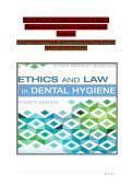 Test Bank for Ethics and Law in Dental Hygiene 4th Edition by Kristin Minihan &vert; Complete Chapter Questions & Answers &lpar;Latest&rpar; 2026