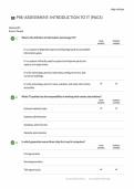 Introduction to IT &lpar;PAGS5&rpar; &ndash; Pre-Assessment Overview & Study Guide