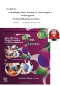 TEST BANK - CRITICAL THINKING&comma; CLINICAL REASONING AND CLINICAL JUDGEMENT A PRACTICAL APPROACH 7TH EDITION ALL CHAPTERS INCLUDED AND COMPLETE GUIDE &comma;2026&vert;2027