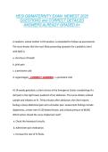 HESI OB&sol;MATERNITY EXAM  NEWEST 2026 &NewLine;QUESTIONS and CORRECT DETAILED &NewLine;ANSWERS ALREADY GRADED A&plus; 