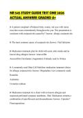 NR 545 STUDY GUIDE TEST ONE 2026 ACTUAL ANSWERS GRADED A&plus;
