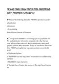 NR 668 FINAL EXAM PAPER 2026 QUESTIONS WITH ANSWERS GRADED A&period;