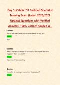 Zabbix 7&period;0 Certified Specialist Training Exams 1&comma;2&comma;3&comma;4&comma;5 STUDY PACKAGE DEAL&vert; BUNDLE contains the latest exams with verified solutions - Everything you need to pass is here&excl;&excl;