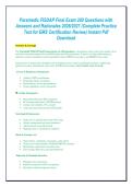 FISDAP Paramedic  All-in-One Study Guide
